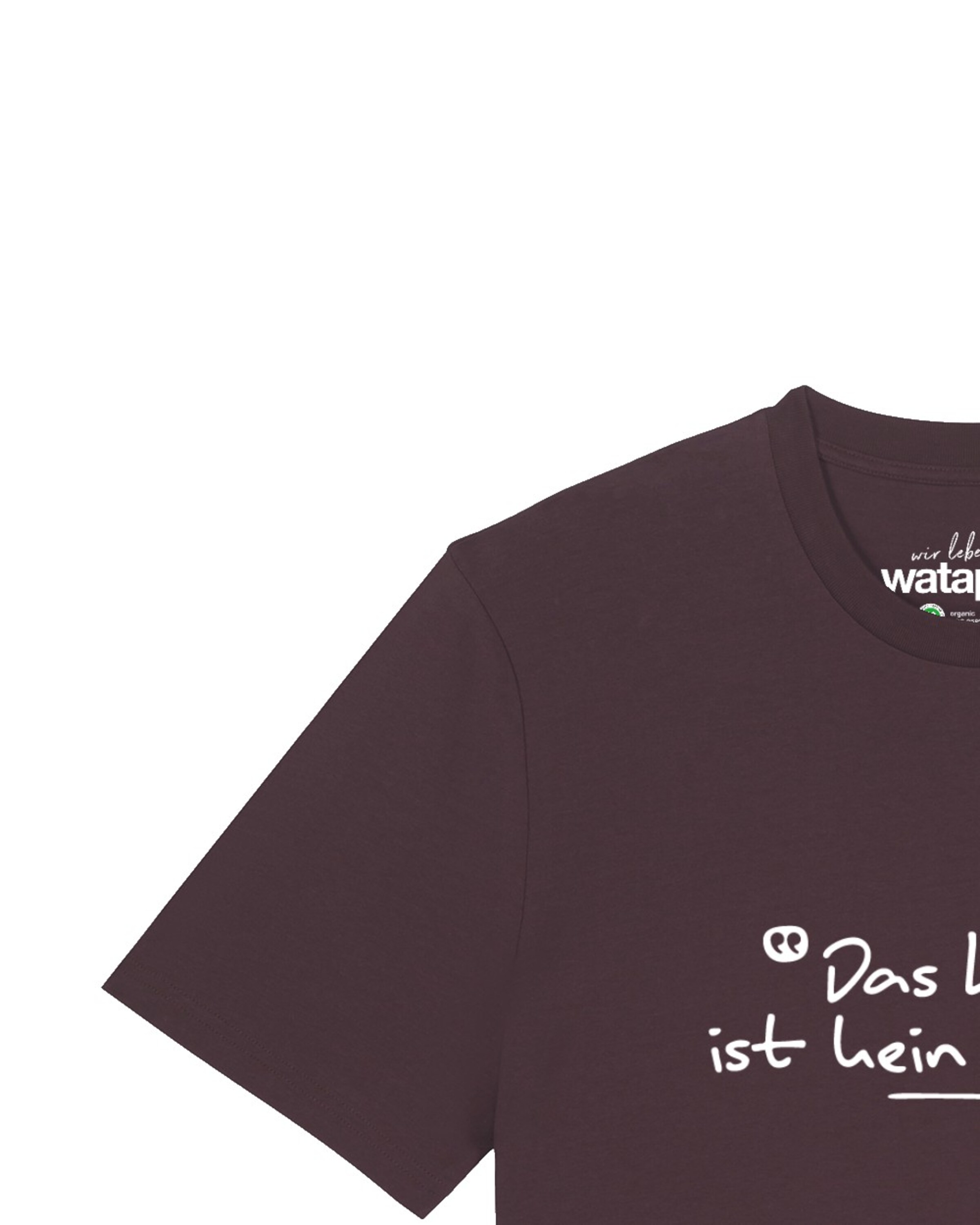 Watapparel Shirt 'Das Leben Ist Kein Ponyhof' in Red