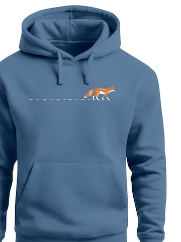 Neverless Sweatshirt 'Walking Fox'‌‌‌‌‌‌‌‌‌‌ in Blau