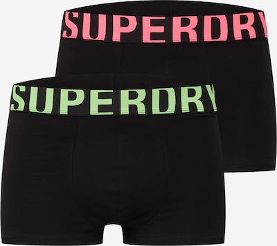 Superdry Boxers en vert fluo / rose néon / noir, Vue avec produit