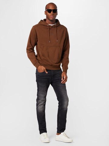 BOSS Sweatshirt 'Wefadehoody' in Braun