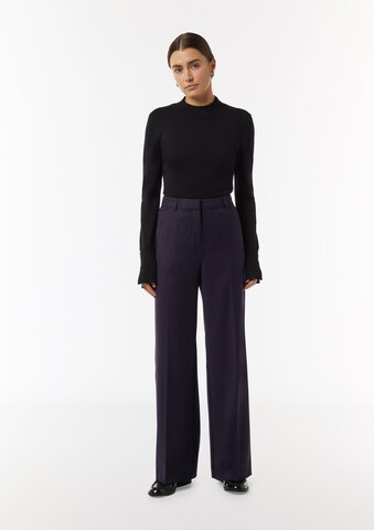 COMMA Wide Leg Bügelfaltenhose in Lila: Vorderseite