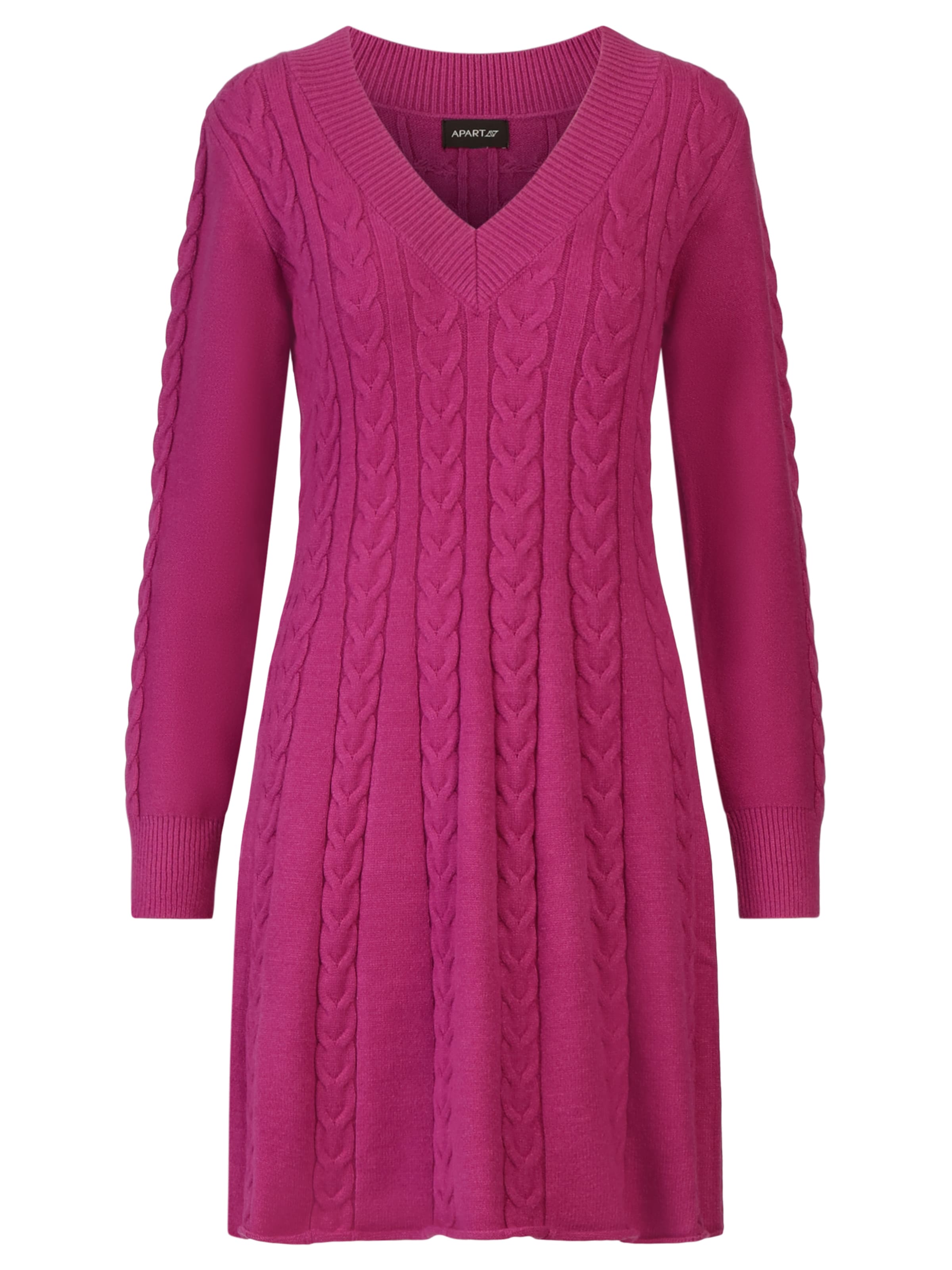 APART Knitted dress in Purple: front