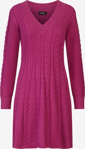APART Strickkleid in Lila: Vorderseite