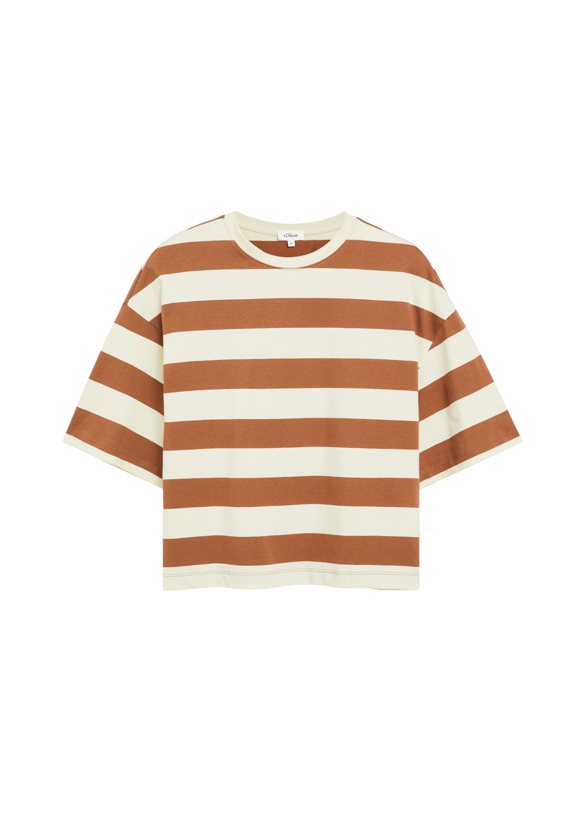 s.Oliver Shirt in Beige: voorkant