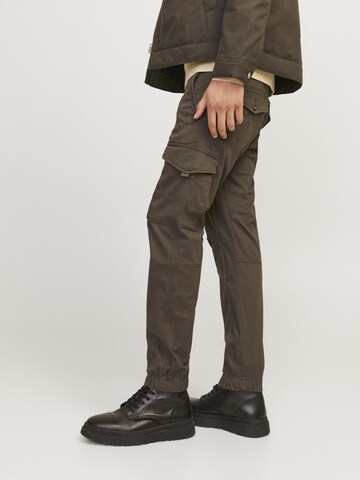 JACK & JONES Slim fit Cargo trousers 'JJIPaul JJFLake' in Brown