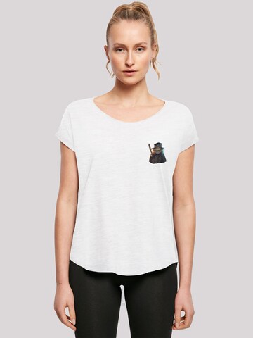 F4NT4STIC Shirt 'Wizard Cat' in Weiß: Vorderseite