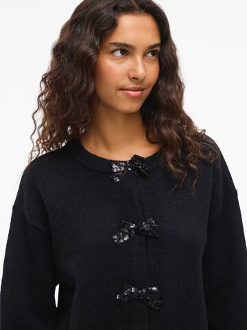 VILA Knit Cardigan 'VIBRIANNA' in Black