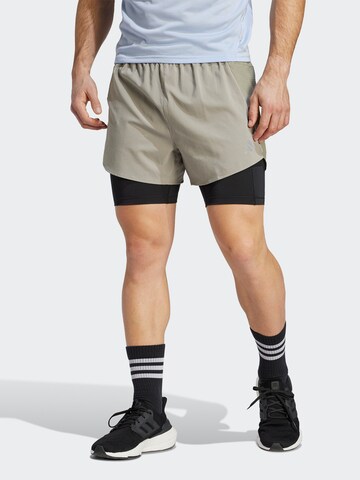 ADIDAS PERFORMANCE Regular Sportshorts 'Designed 4' in Grün: predná strana