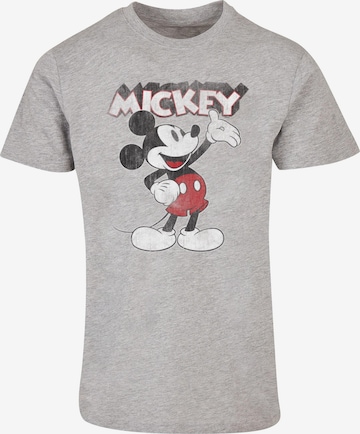 ABSOLUTE CULT T-Shirt 'Mickey Mouse - Presents' in Grau: predná strana