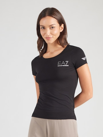 EA7 Emporio Armani - Camisa em preto: frente