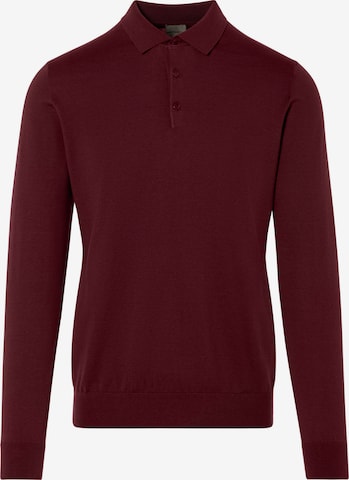 BENVENUTO Poloshirt 'ALDO', Model trägt Größe M in Rot: Vorderseite