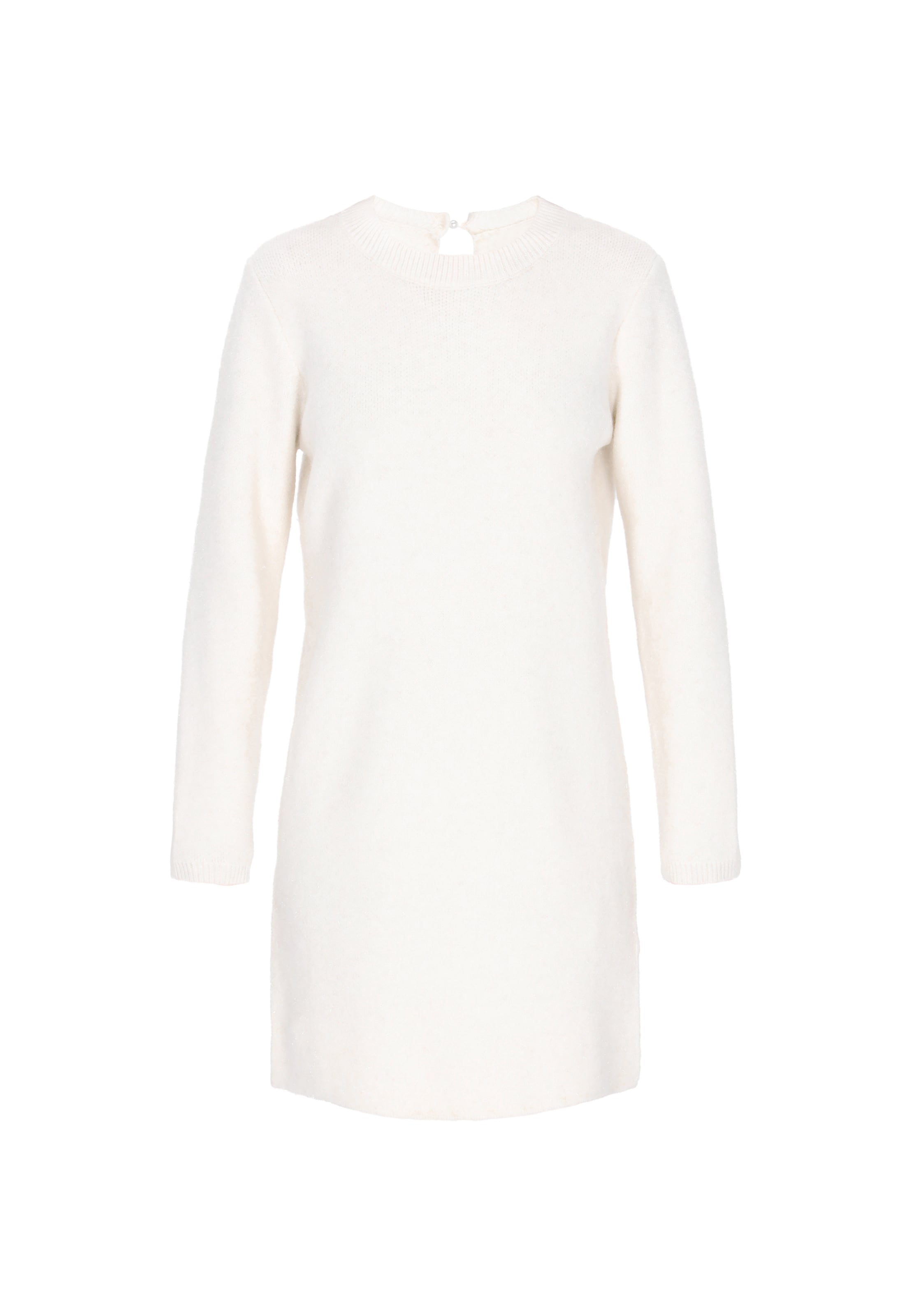 DreiMaster Klassik Gebreide jurk in Wit: voorkant