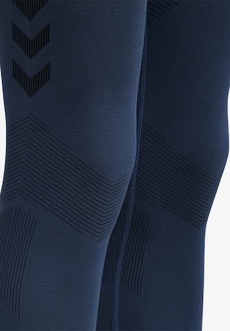 Skinny Pantalon de sport 'First' Hummel en bleu