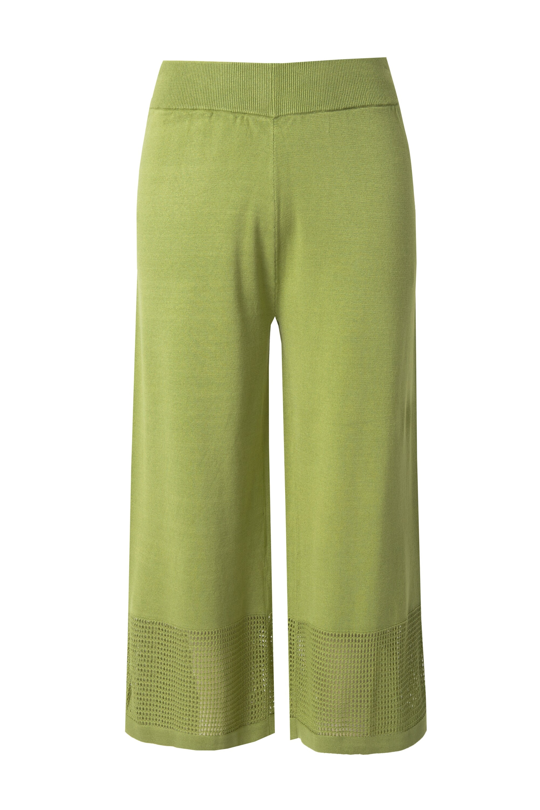 Ulla Popken Loosefit Hose in Grün: Vorderseite