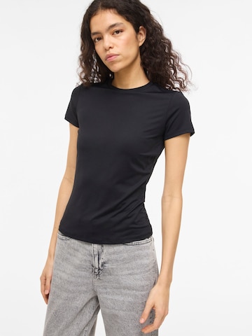 VILA Shirt 'VIKenza' in Zwart: voorkant