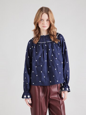 Fabienne Chapot Blouse 'Maisy' in Blue: front
