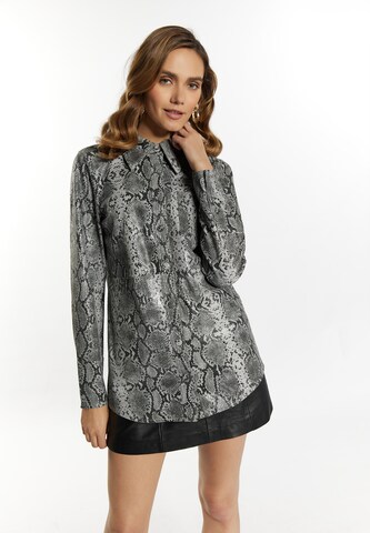 faina Blouse in Grey: front