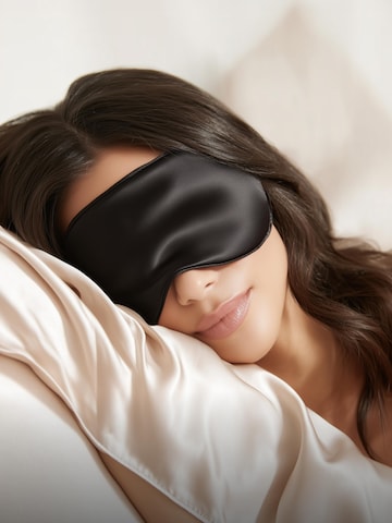 TRAVEL DUDE Otsanauha '3D Schlafmaske aus Bambus Lyocell Sleeping Mask mit Wimpernschutz für Seitenschläfer in Schwarz' värissä musta: etupuoli