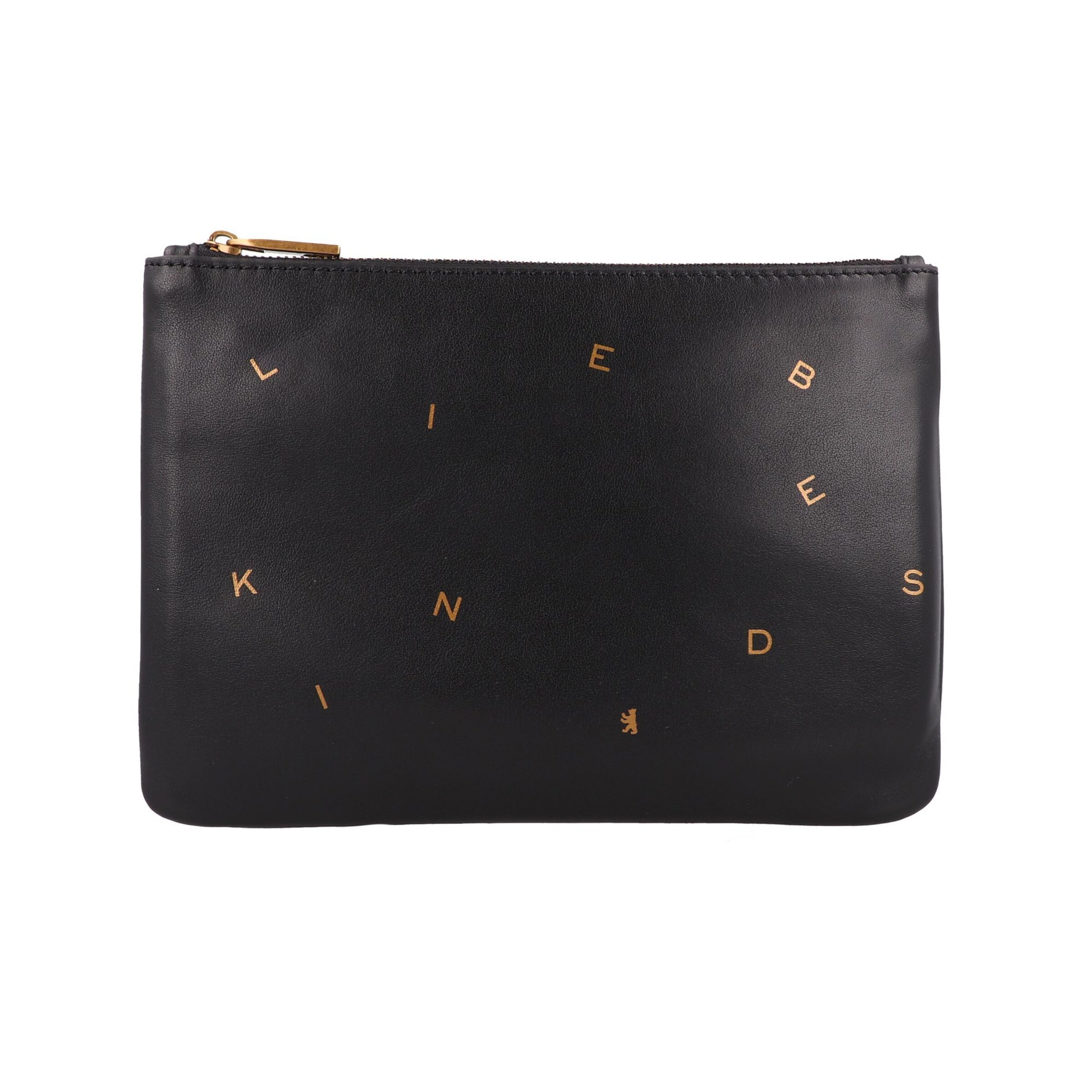 Liebeskind Berlin Kosmetiktasche 'Dancing Letters' in Schwarz: Vorderseite