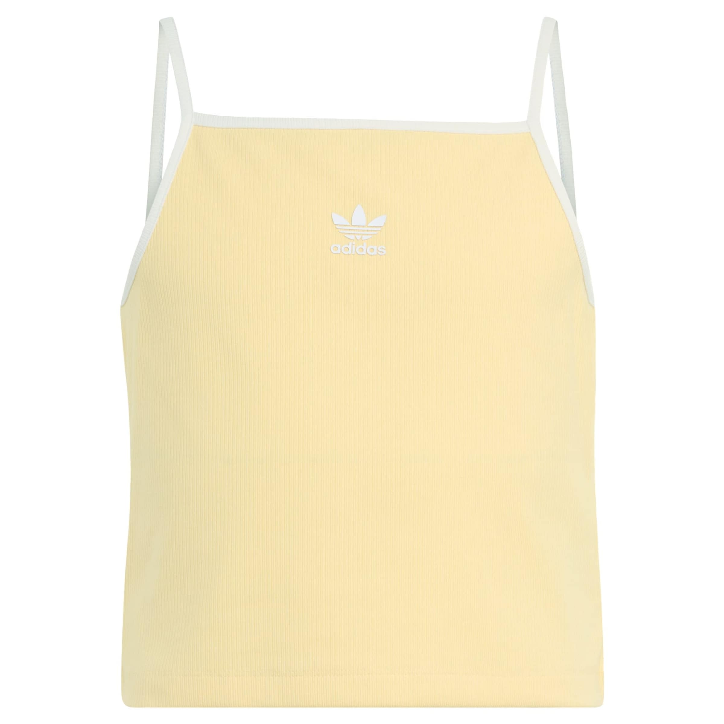 ADIDAS ORIGINALS - Top 'SLIM MINI RIB TANK' en amarillo: frente
