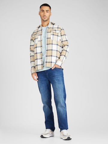 R.D.D. ROYAL DENIM DIVISION - Regular Fit Camisa 'Ari' em bege: frente