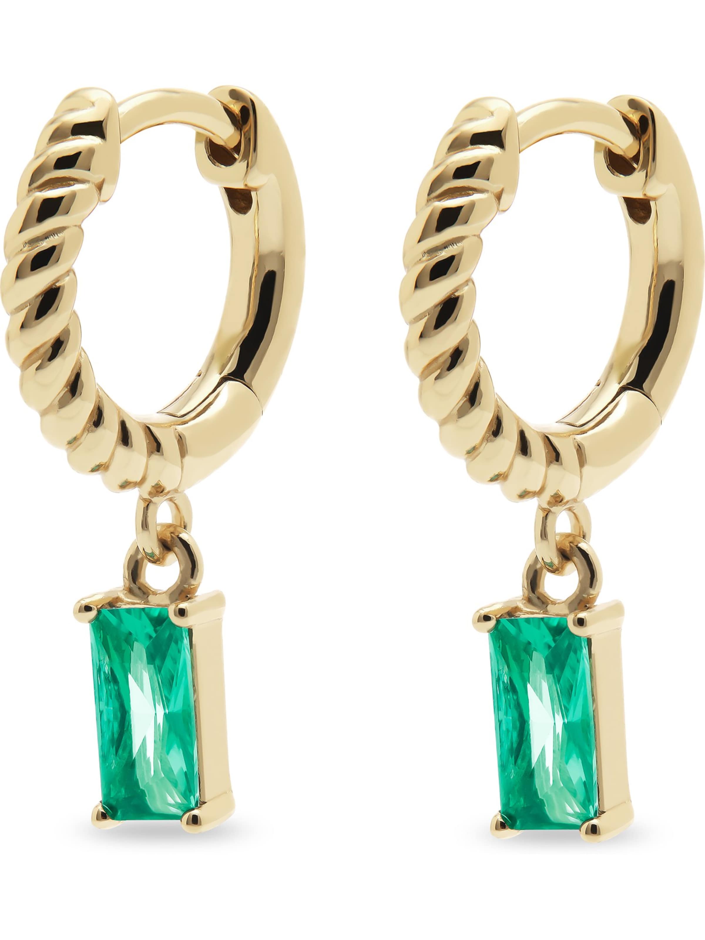 CHRIST Ohrringe in Gelb: Vorderseite