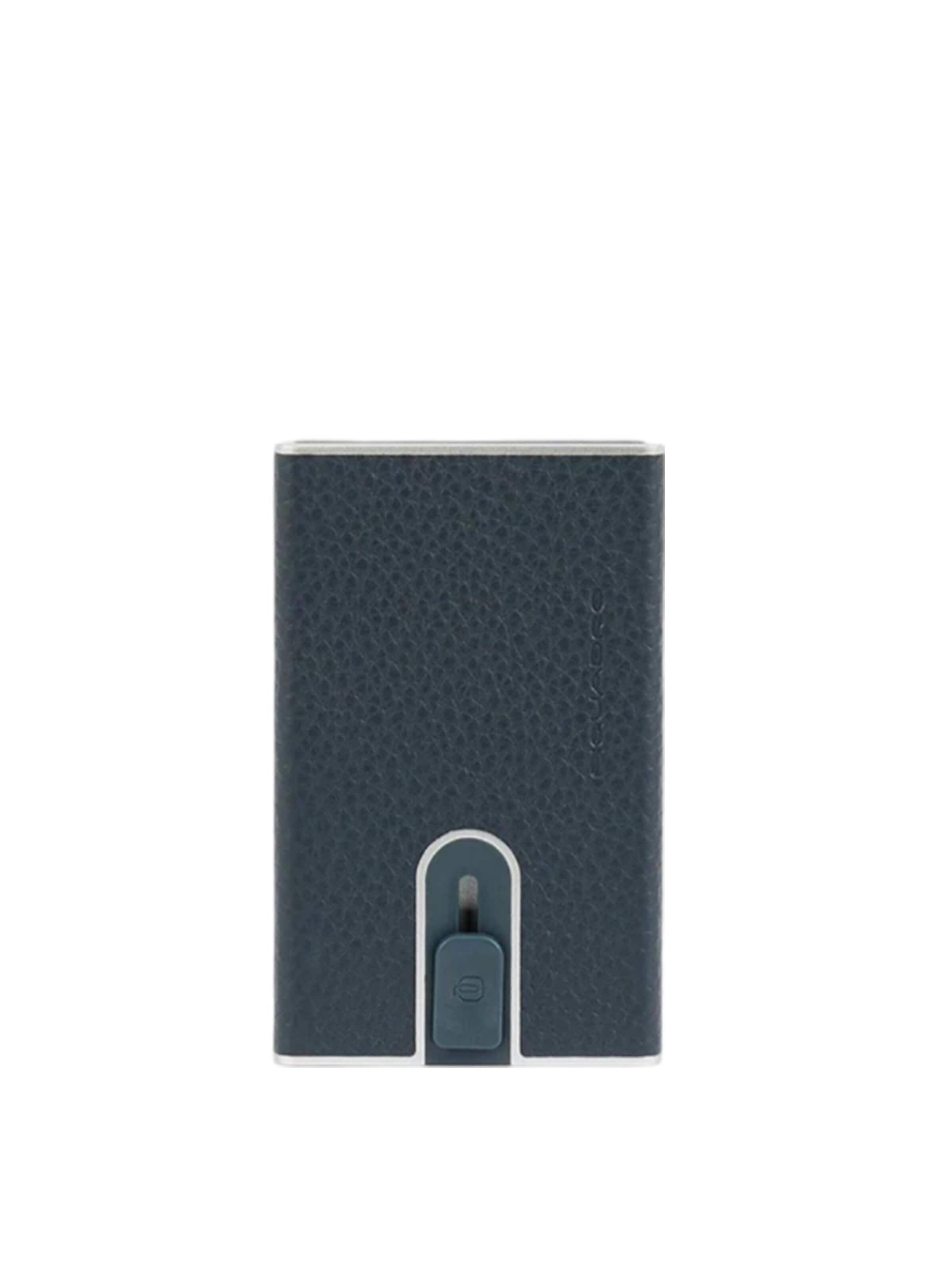 Piquadro - Cartera en azul: frente