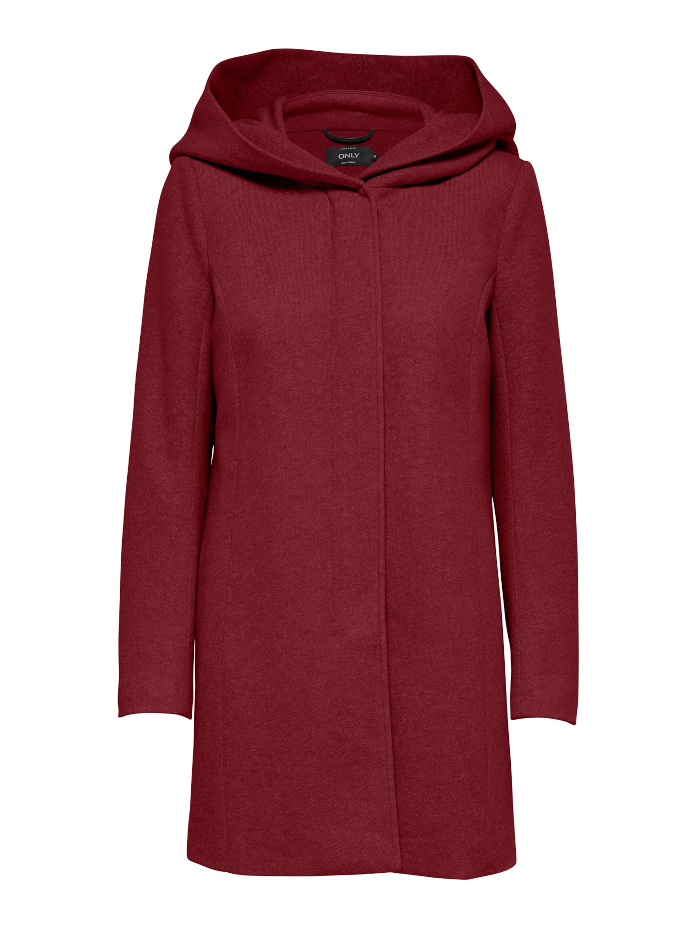 ONLY Between-Seasons Coat 'ONLSEDONA' in Red: front