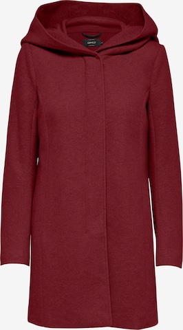 ONLY Between-seasons coat 'ONLSEDONA' in Red: front