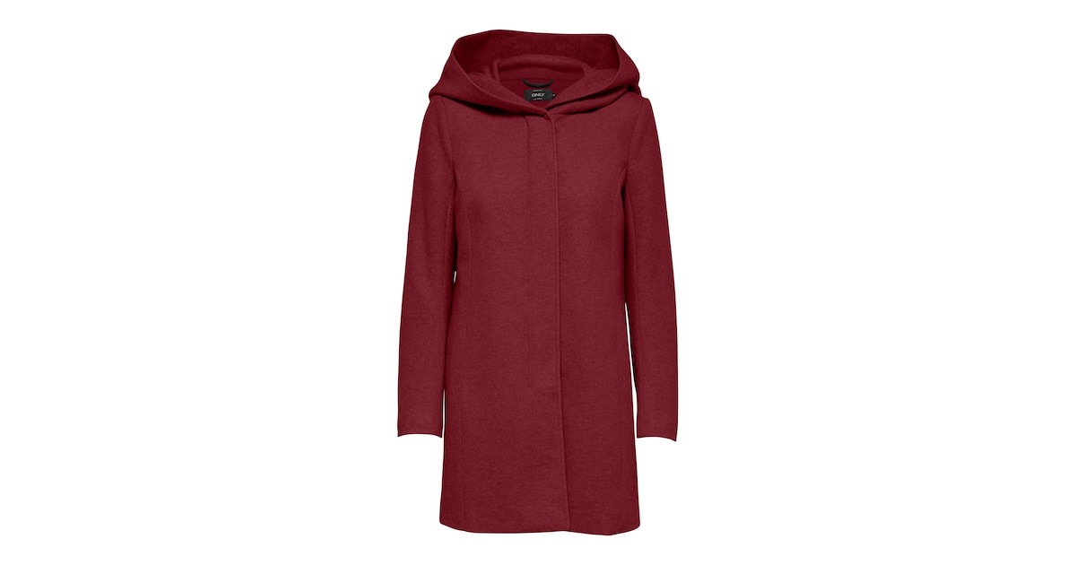 ONLY Between-Seasons Coat 'ONLSEDONA' in Carmine Red ABOUT YOU