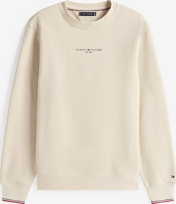 Sweat-shirt TOMMY HILFIGER en beige : devant