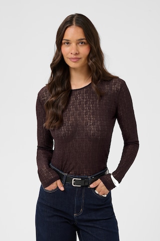 Kaffe Shirt 'KAAllison' in Bruin: voorkant