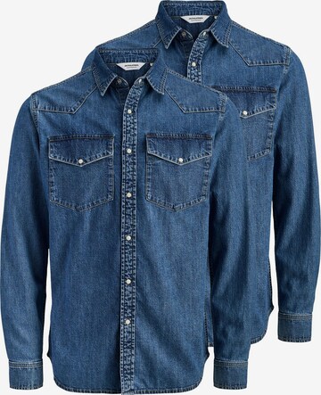 JACK & JONES Hemd 'Western' in Blau: Vorderseite