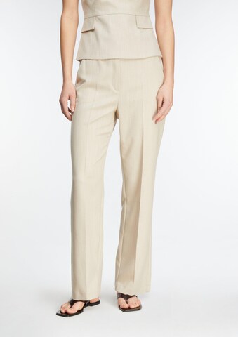 Regular Pantalon COMMA en beige