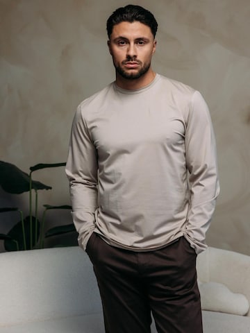 Richesse Shirt 'SHINY ESSENTIAL LONGSLEEVE BEIGE' in Beige