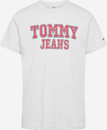 Tommy Jeans - Camisa 'Essential' em cinzento: frente