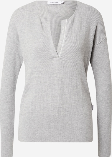 Calvin Klein Sweater in Light grey / White, Item view