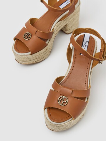 Pepe Jeans Sandals 'Taffy Day' in Brown