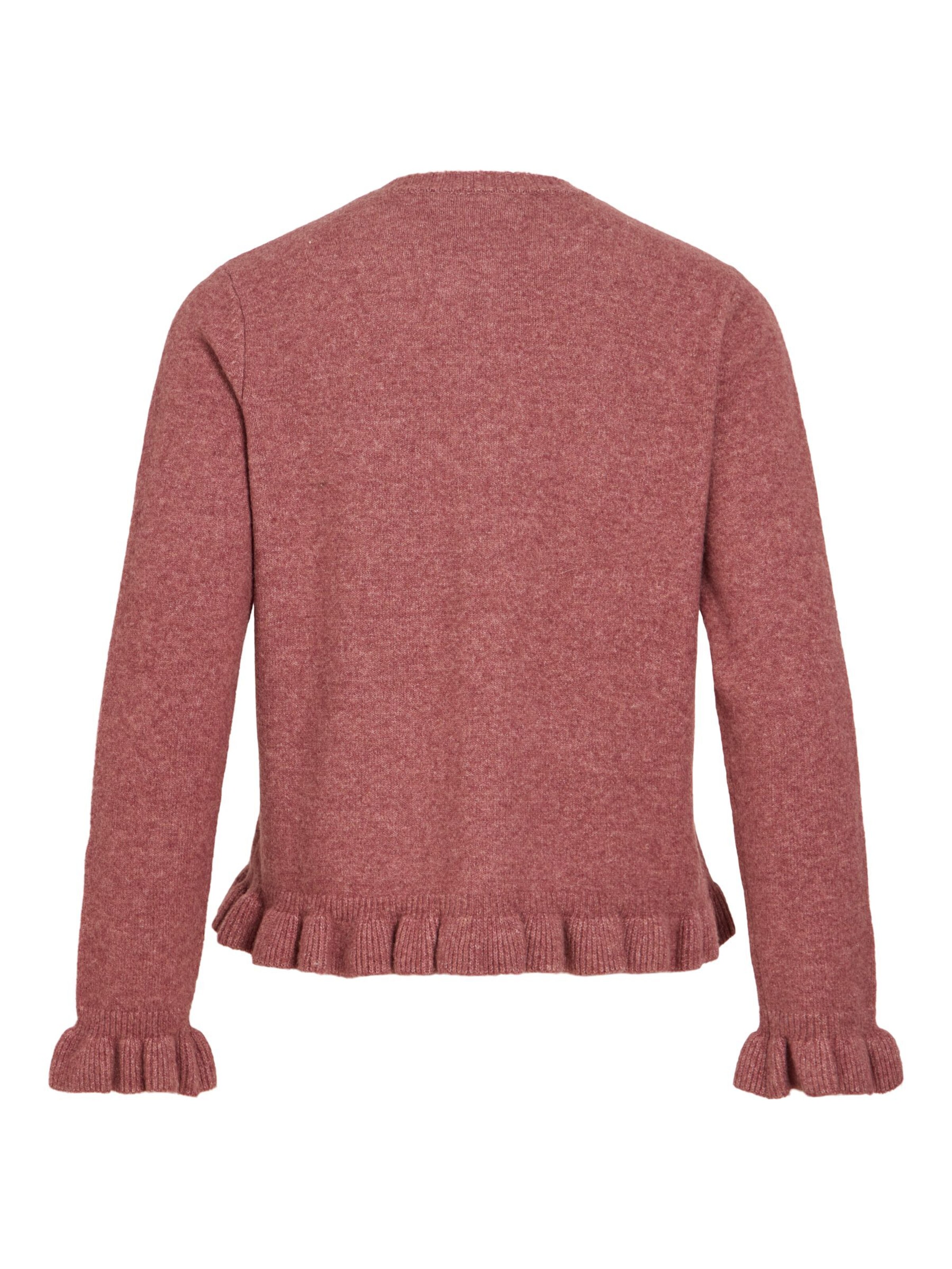 VILA Gebreid vest 'VIJacia' in Roze