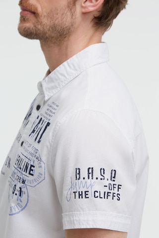 CAMP DAVID Regular fit Button Up Shirt in White