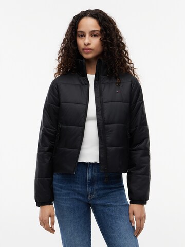 Veste mi-saison Tommy Jeans en noir : devant