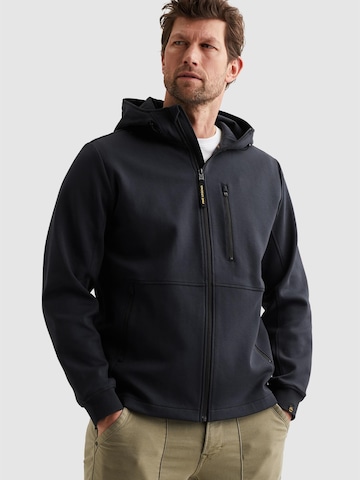 PME Legend Sweatshirt 'PME LEGEND - Sweat jacket with hood and chest pocket' in Blue: front