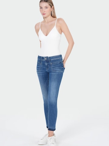M.O.D MIRACLE OF DENIM Slimfit Jeans in Blauw: voorkant