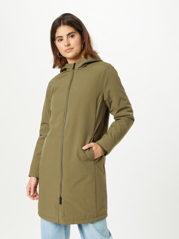 KnowledgeCotton Apparel Between-Seasons Coat 'JASMINE' in Green: front