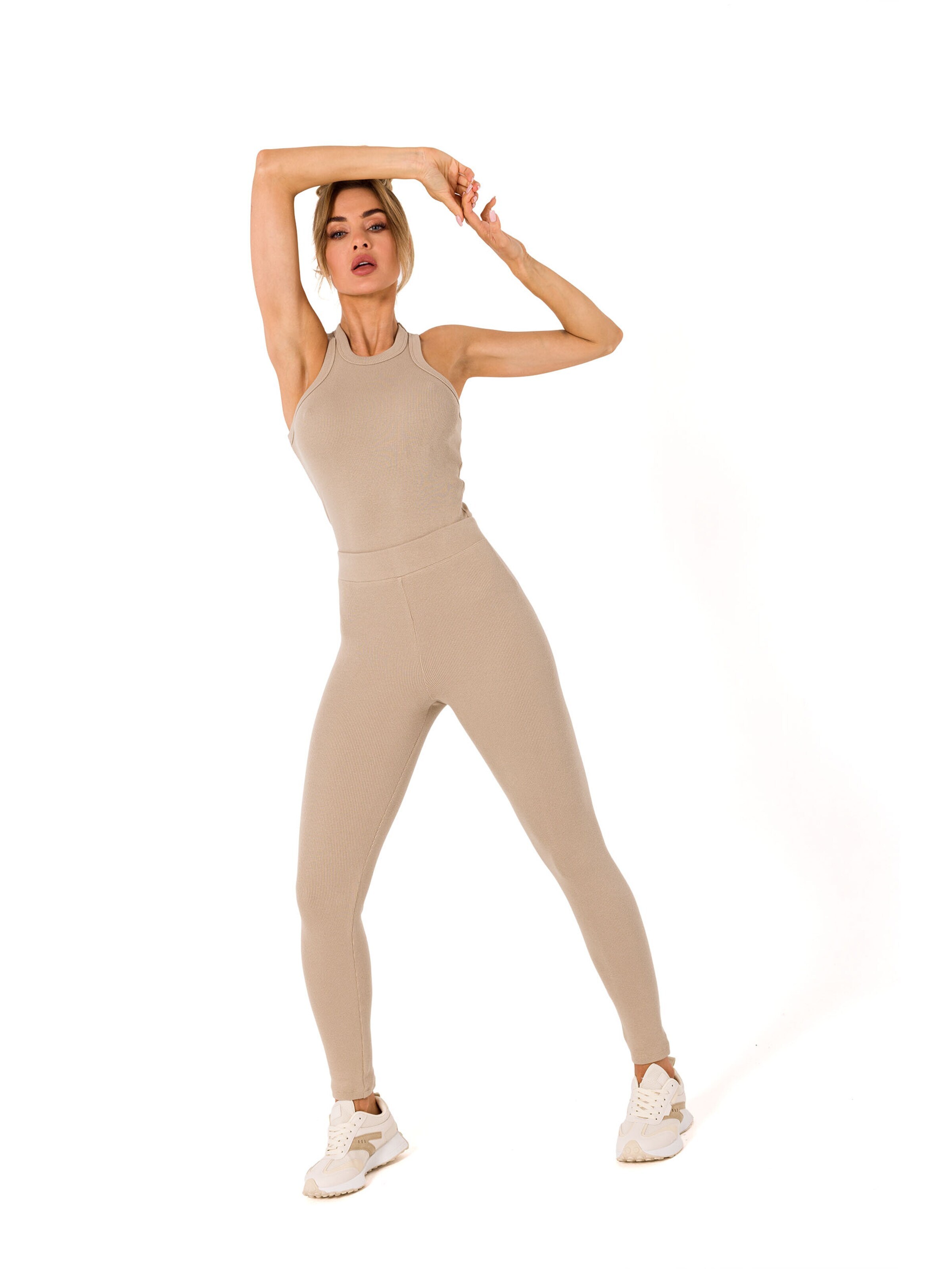 Skinny Leggings 'M734 ' de la made of emotion pe bej