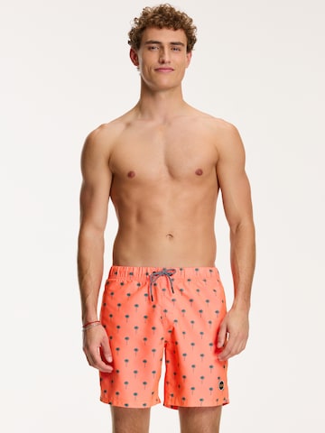 Shorts de bain Shiwi en orange : devant