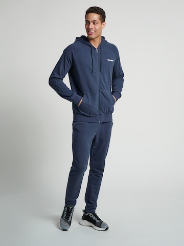 Hummel Sports sweat jacket in Blue