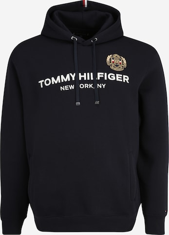 Tommy Hilfiger Big & Tall Суичър в синьо: отпред