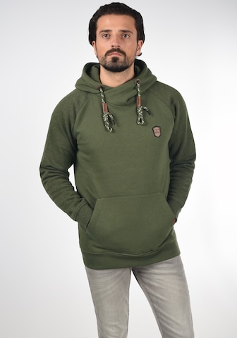 INDICODE JEANS Sweatshirt 'Toney' in Groen: voorkant