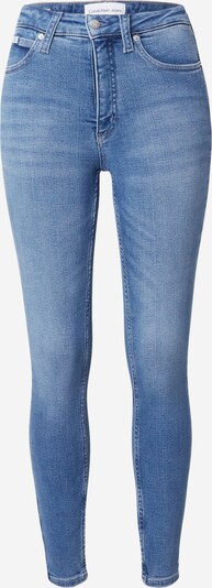 Calvin Klein Jeans Teksapüksid 'HIGH RISE SUPER SKINNY ANKLE' sinine teksariie, Tootevaade